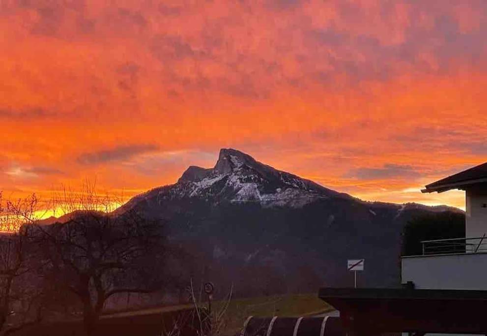 "Ferienhaus Am Mondsee" Mit Direktem Schafbergblick Im Salzkammergut Bei Salzburg Exteriér fotografie