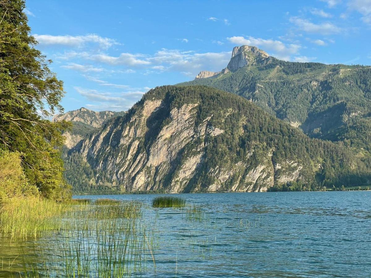 "Ferienhaus Am Mondsee" Mit Direktem Schafbergblick Im Salzkammergut Bei Salzburg Exteriér fotografie