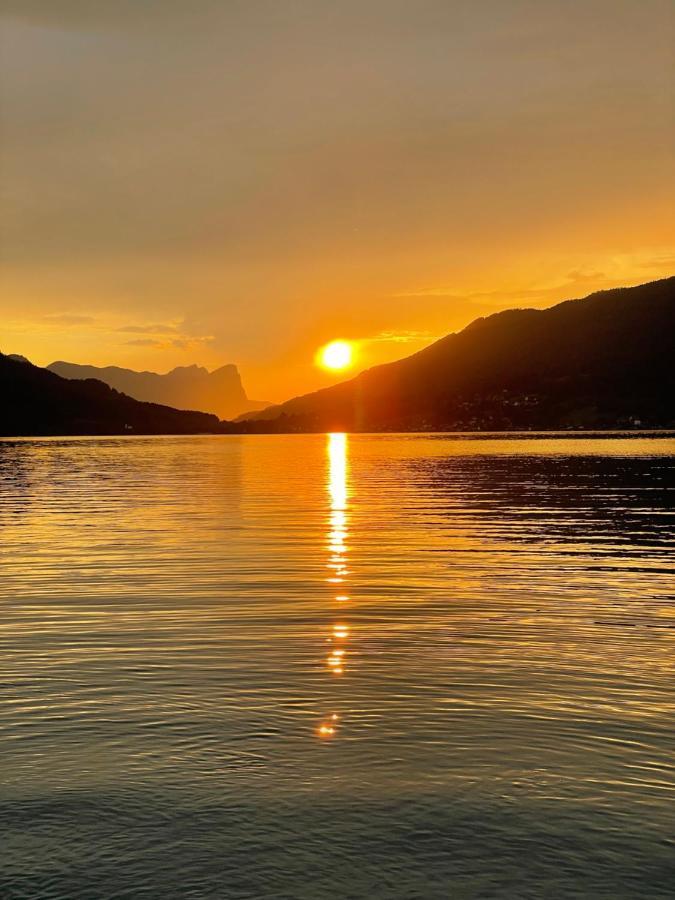"Ferienhaus Am Mondsee" Mit Direktem Schafbergblick Im Salzkammergut Bei Salzburg Exteriér fotografie