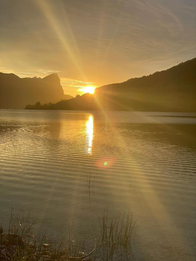 "Ferienhaus Am Mondsee" Mit Direktem Schafbergblick Im Salzkammergut Bei Salzburg Exteriér fotografie